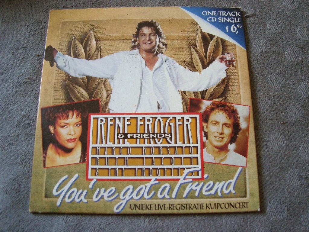 Rene froger & friends - you've got a friend cd single, Ophalen of Verzenden, Zo goed als nieuw, Pop