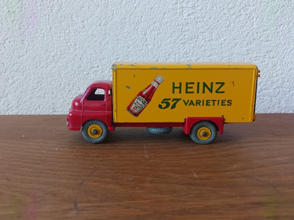 Dinky Bedford Heinz ketchup nr. 923, Hobby en Vrije tijd, Modelauto's | 1:43, Ophalen of Verzenden, Gebruikt, Bus of Vrachtwagen