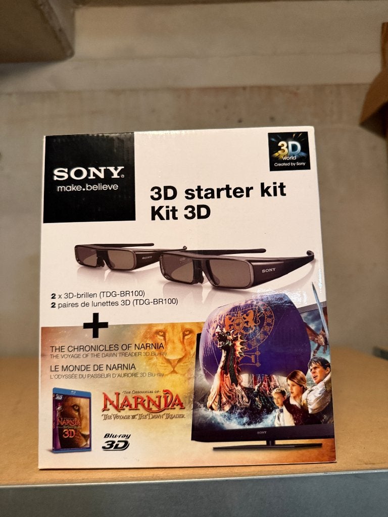 Sony 3D Starter Kit – 2x TDG-BR100 + TMR-BR100 + Narnia 3D, Ophalen of Verzenden, Nieuw