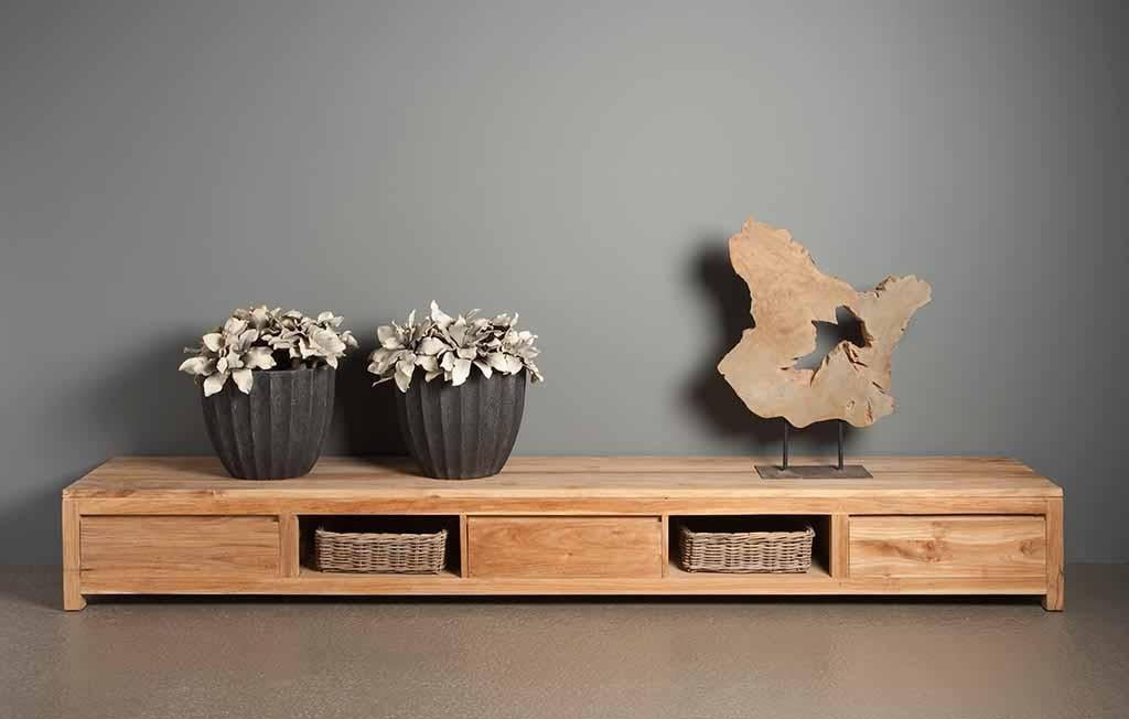 *ACTIE* Woonprogramma Corona Teak Hout Gratis Bezorging (8), Huis en Inrichting, Buffetkast Dressoir Tv Kast Eettafel Salontafel Teak Hout