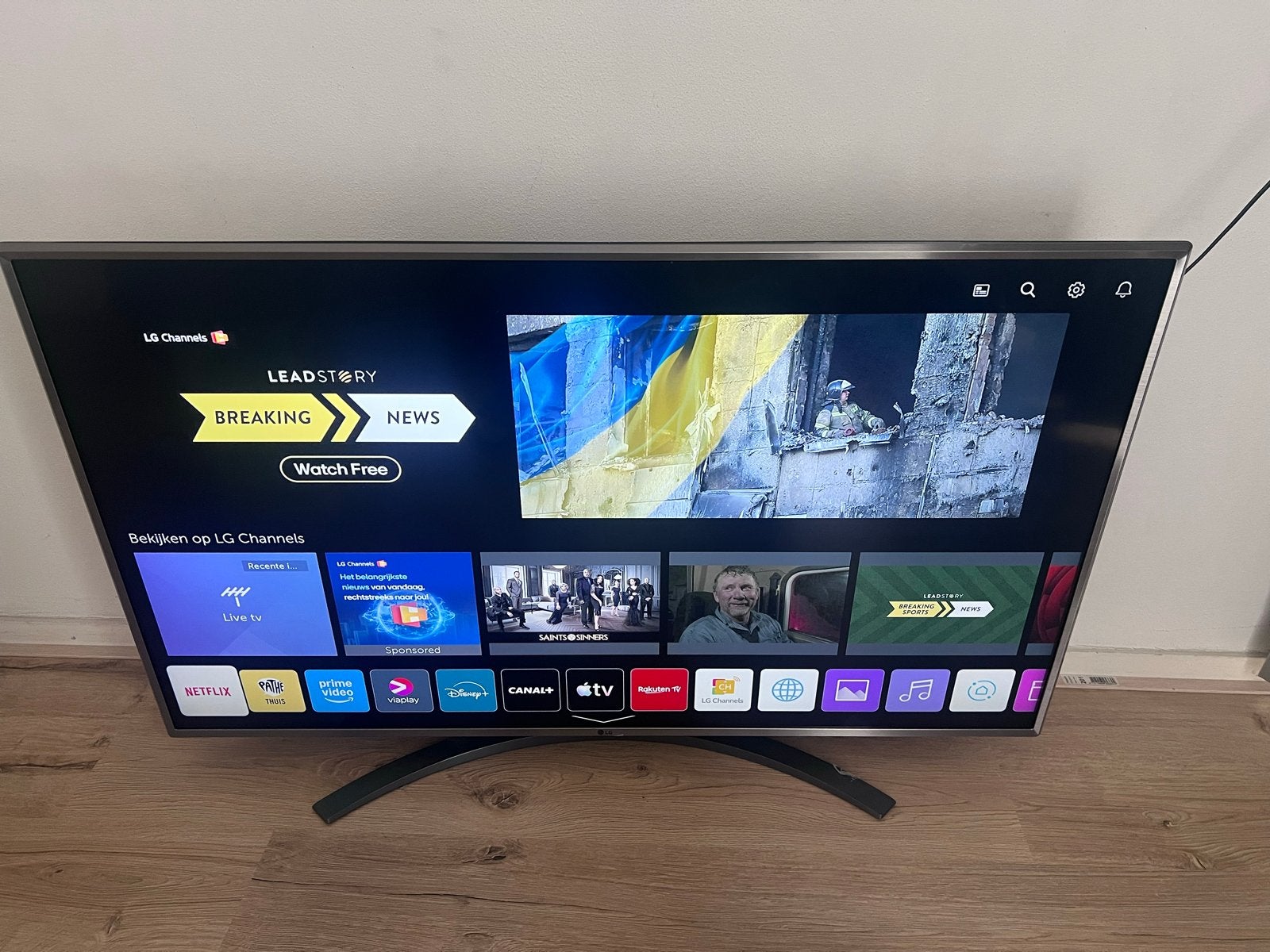 LG 50UM7600PLB 50 inch 4K Smart TV, Audio, Tv en Foto, Televisies, Ophalen, LED, 50 Hz, Zo goed als nieuw