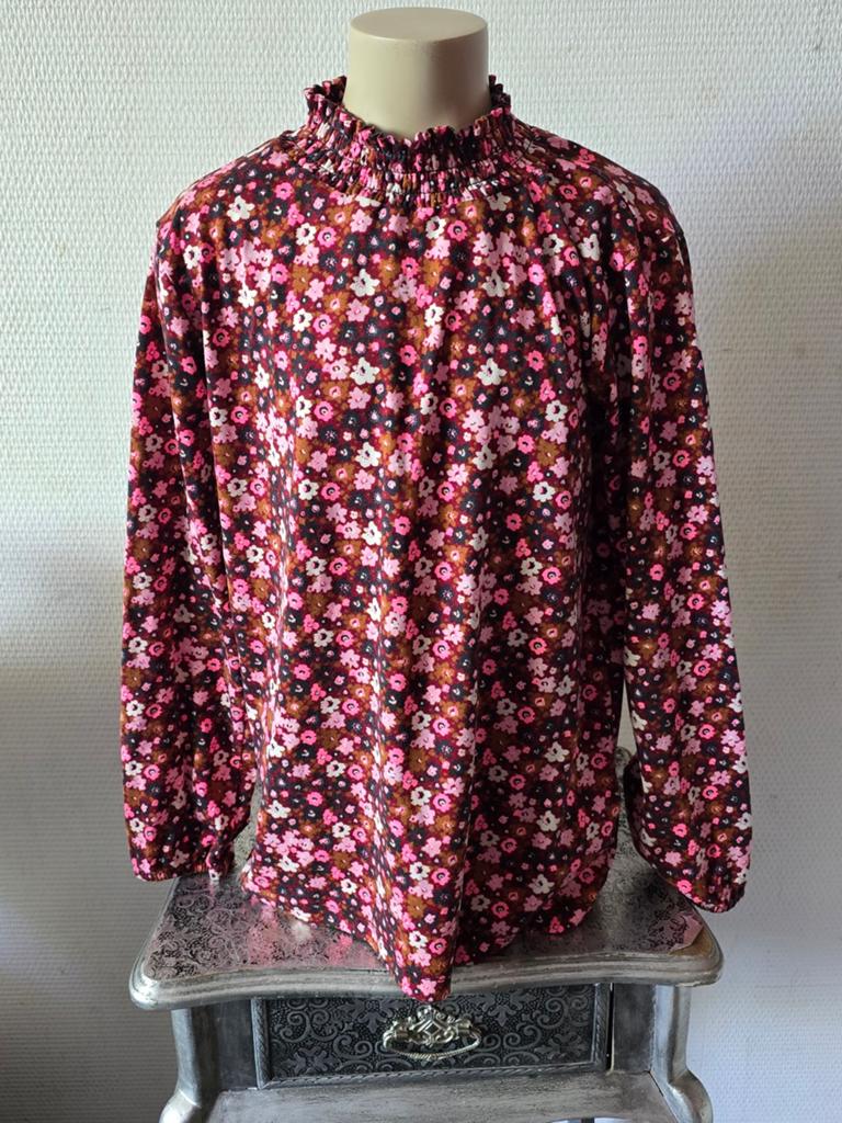 Zeeman meisjes Bloemenprint tuniek Maat 158/164, Kinderen en Baby's, Kinderkleding | Maat 158, Zeeman, Gebruikt, Meisje, Overhemd of Blouse
