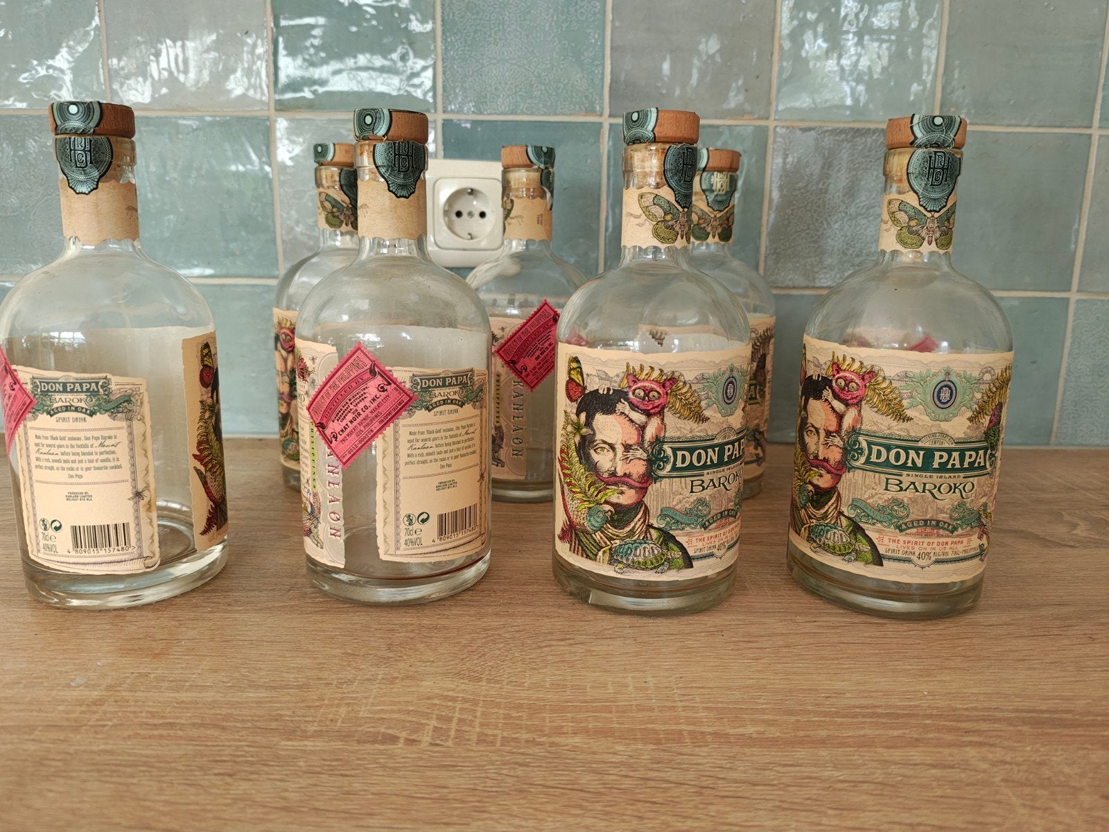 8 lege don Papa flessen, Ophalen of Verzenden