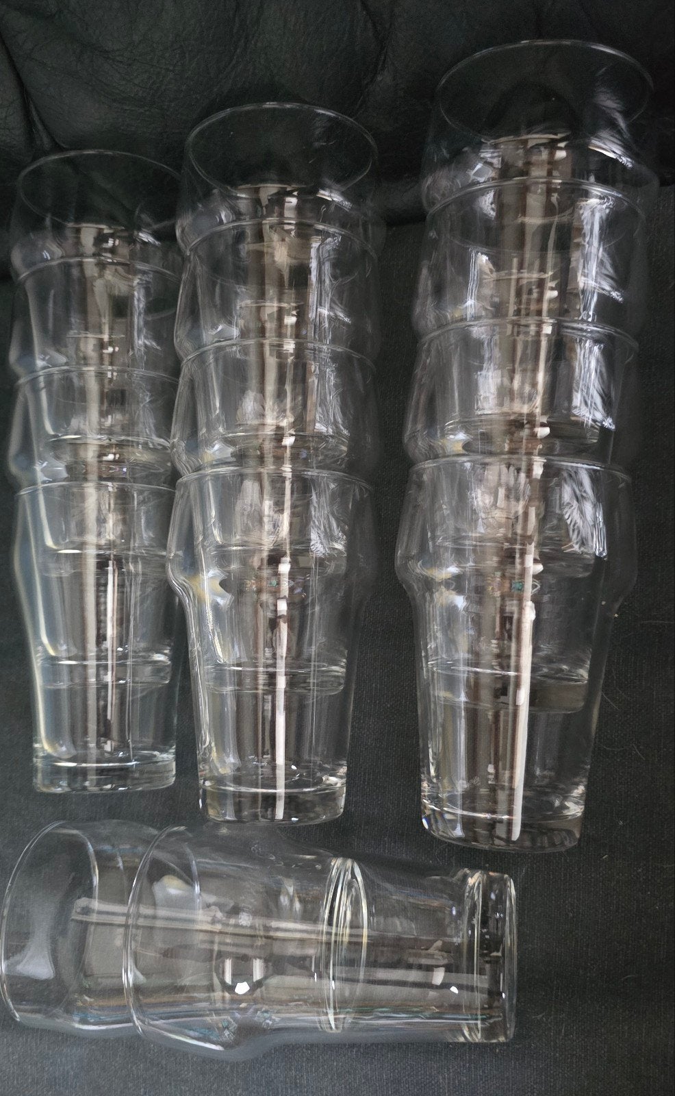 Stapelglazen middel hals 14stuks, Verzamelen, Ophalen, Zo goed als nieuw, Borrel- of Shotglas