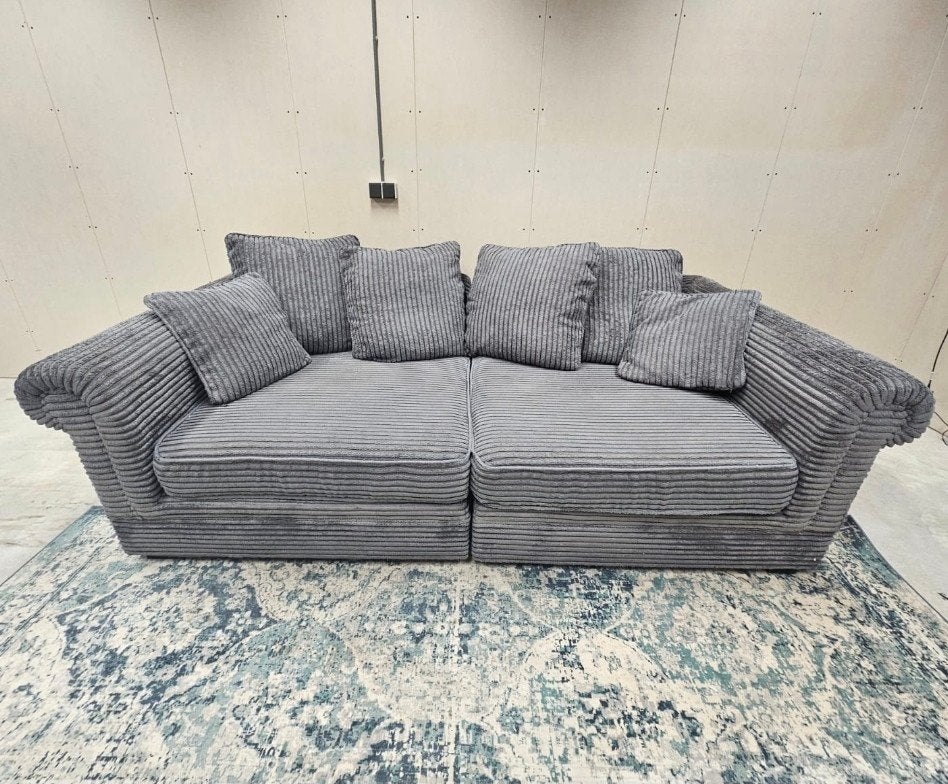 Rofra Sacramento RIBSTOF bank, diepe zit, bezorgen mogelijk, Huis en Inrichting, Ophalen, 75 tot 100 cm, Zo goed als nieuw, 200 tot 250 cm