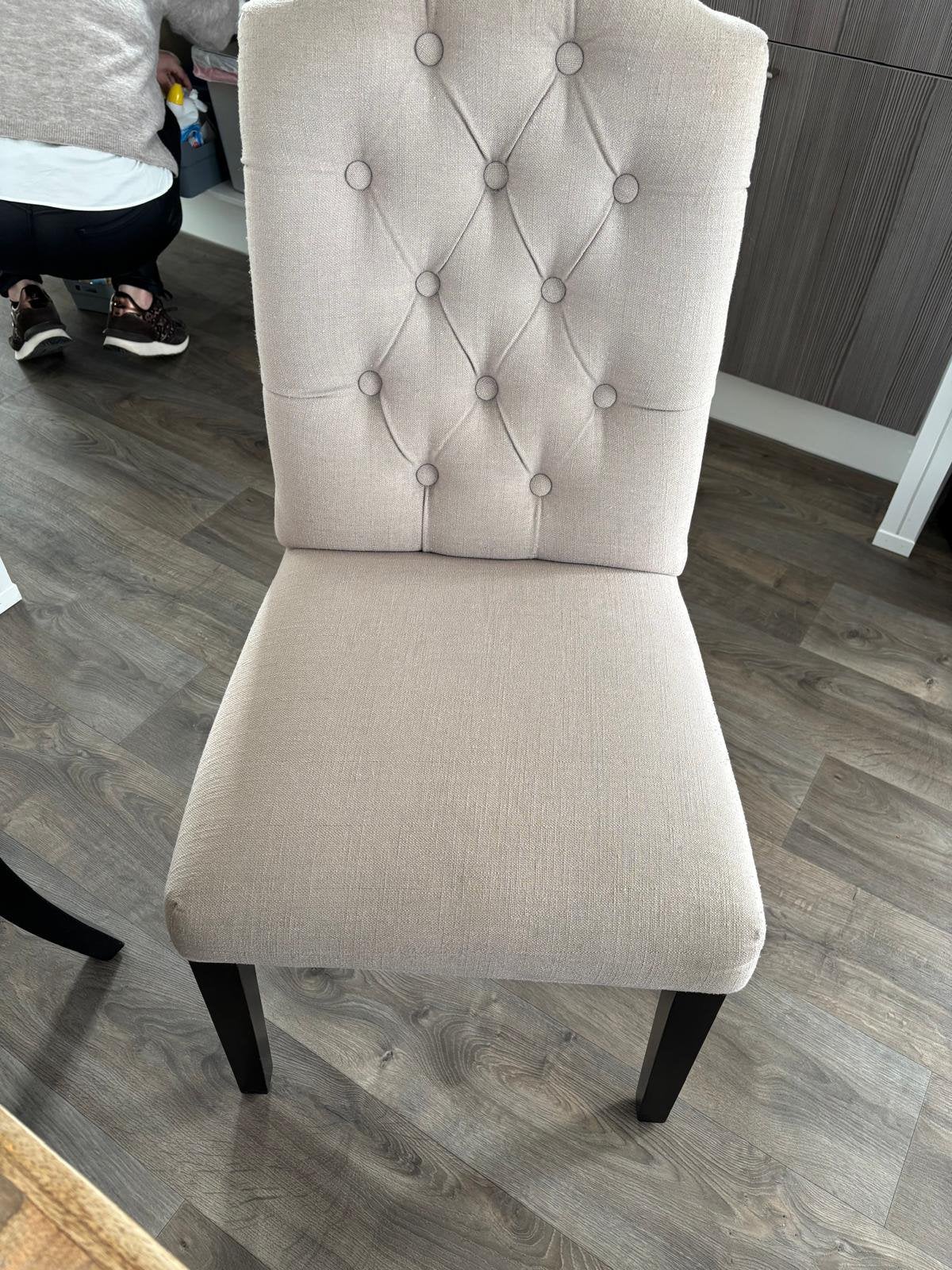 4 eetkamerstoelen, Ophalen, Zo goed als nieuw, Bruin, Vier