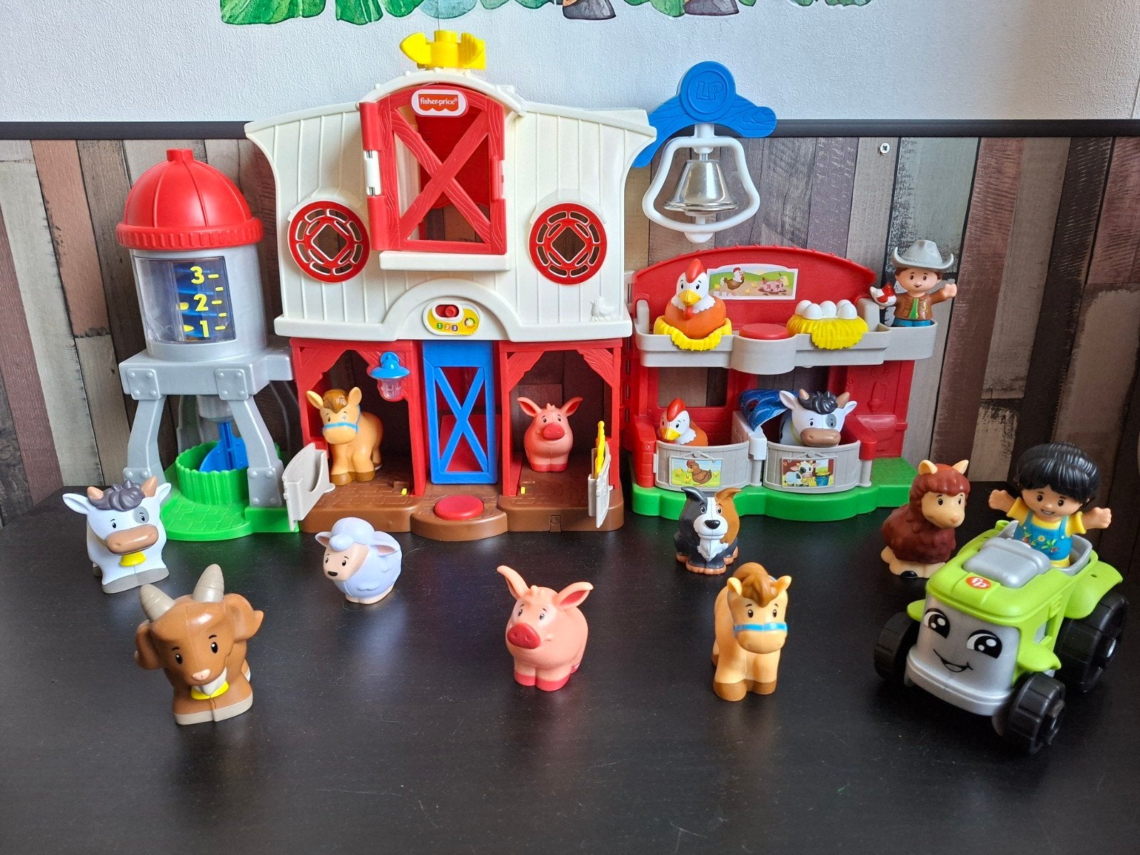 Fisher-Price Little People Boerderij Speelset met Dieren, Kinderen en Baby's, Ophalen