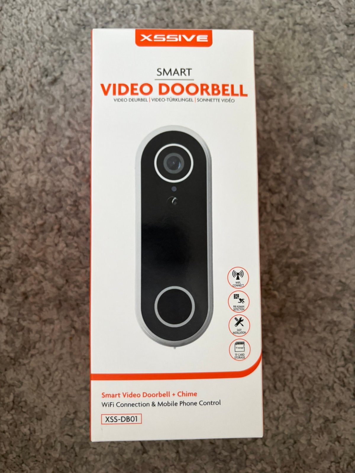 XSSIVE Smart Video Deurbel + Chime - Nieuw in doos, Huis en Inrichting, Ophalen of Verzenden, Ingebouwde camera, Nieuw, Draadloos