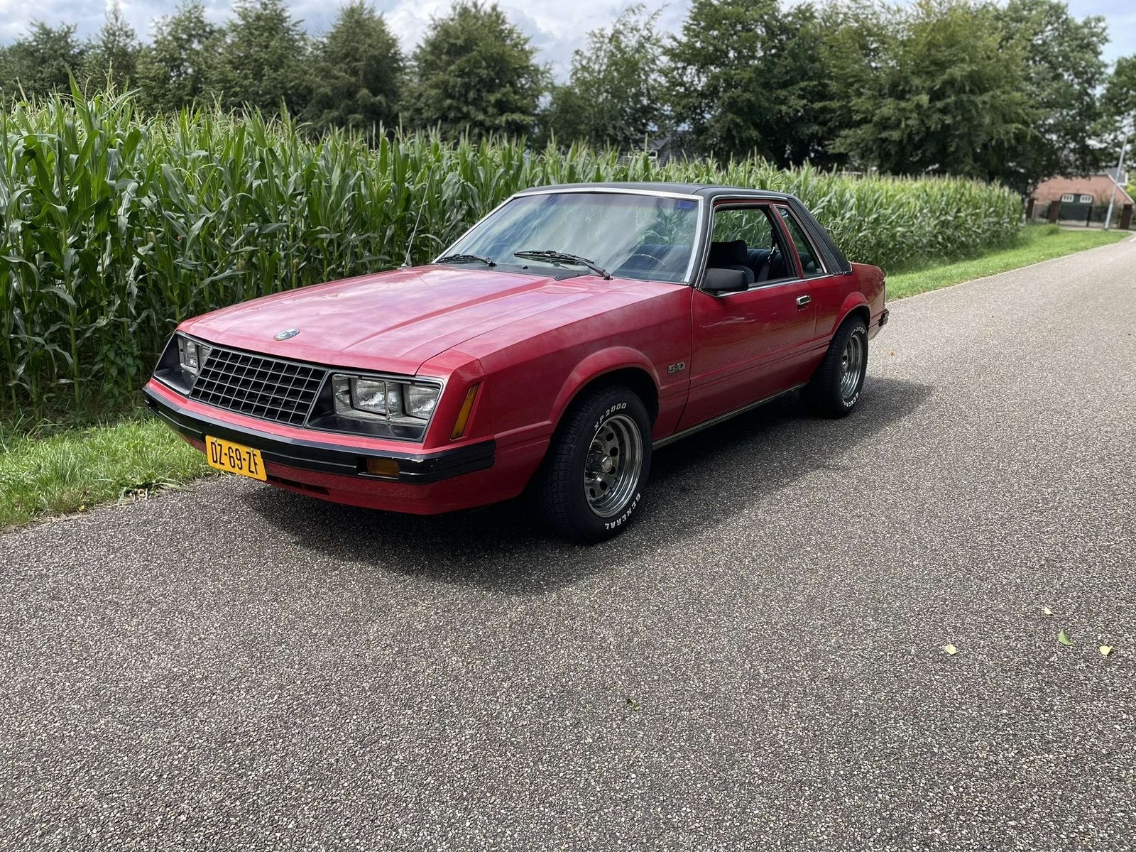 Ford Mustang Foxbody 5.0 SDN AUT 1979 Rood, Auto's, Automaat, Particulier, Mustang, Hatchback