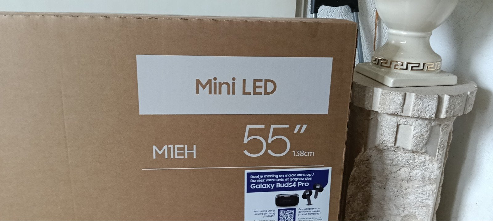 Nieuw in doos Samsung 55” Mini LED M1EH 4K Vision AI Smart, Ophalen, LED, 50 Hz, Nieuw