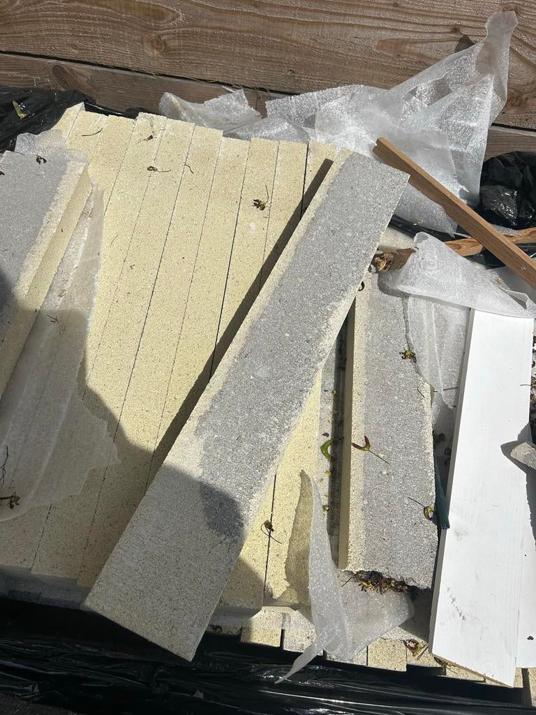 Betonblokken 59,5x9,5x4cm - ca. 40 stuks, Tuin en Terras, Ophalen, Overige typen, Nieuw, Minder dan 5 m²