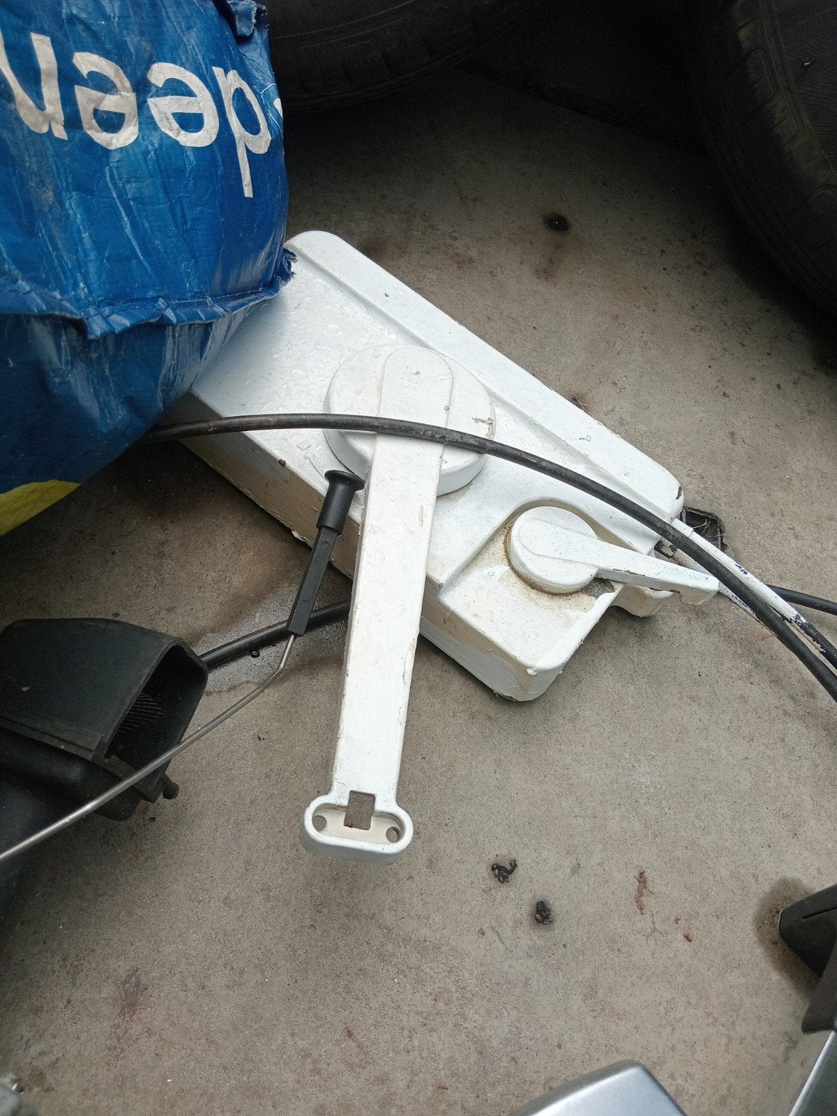 Gashendel boot met kabels, Ophalen of Verzenden, Gebruikt, Motor en Techniek