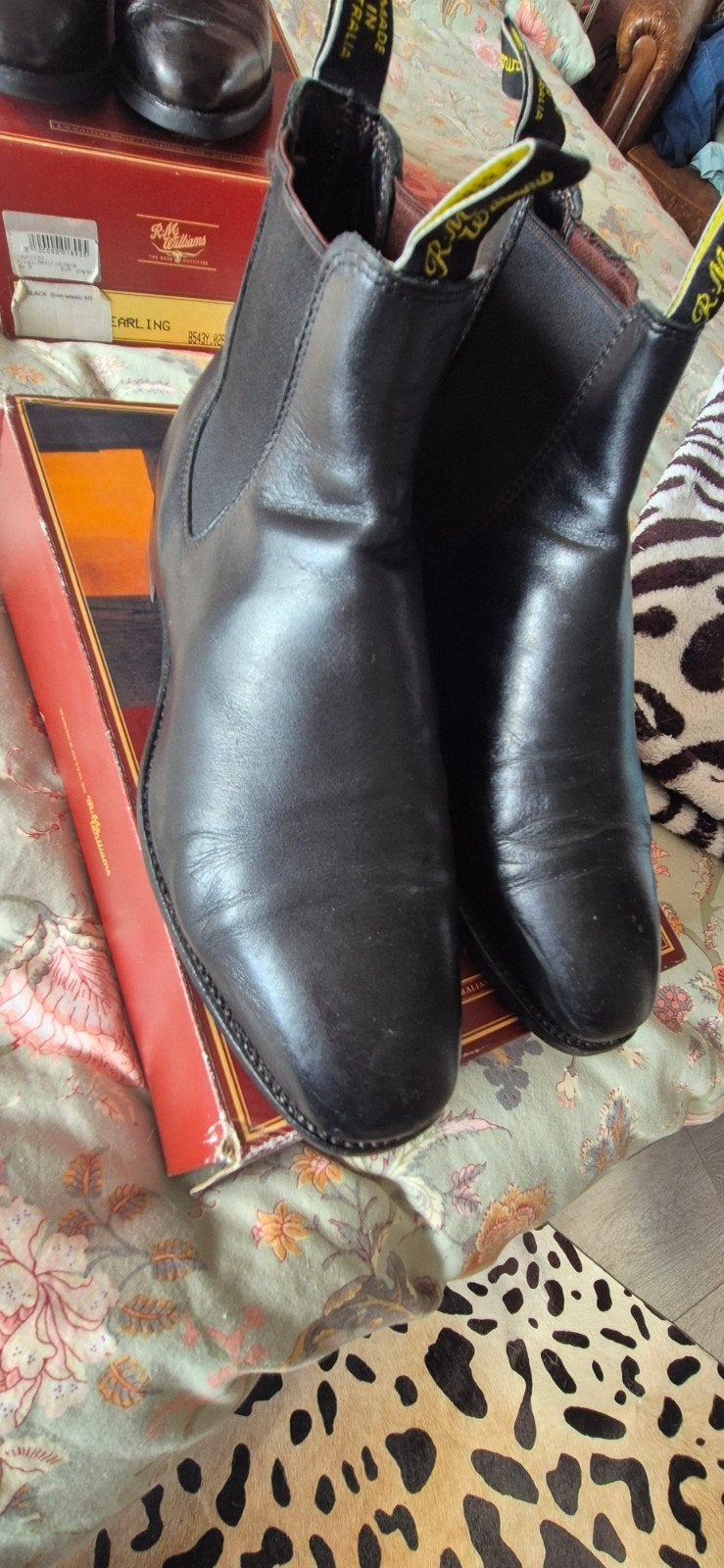 R.M. Williams Heren Boots - Zwart Leer, R.M. Williams, Zwart, Boots, Ophalen of Verzenden