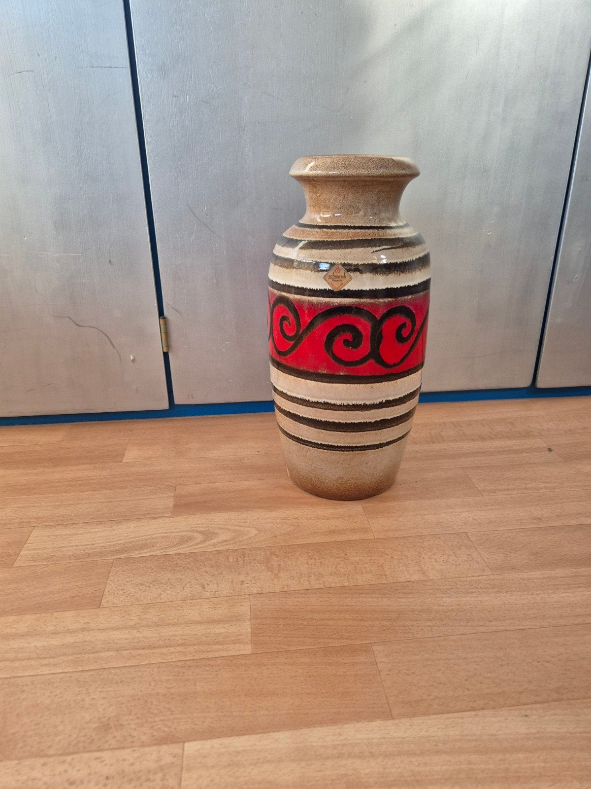 Vintage Scheurich Keramik Vaas - West Germany, Ophalen of Verzenden