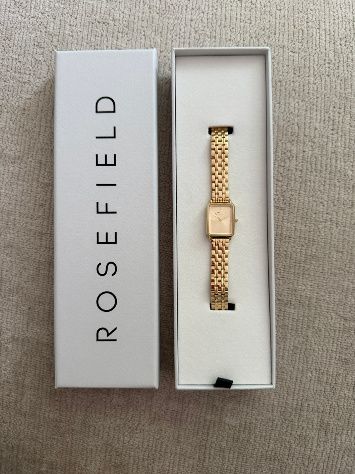 Nieuw Rosefield Octagon XS Champagne, Overige merken, Staal, Polshorloge, Nieuw