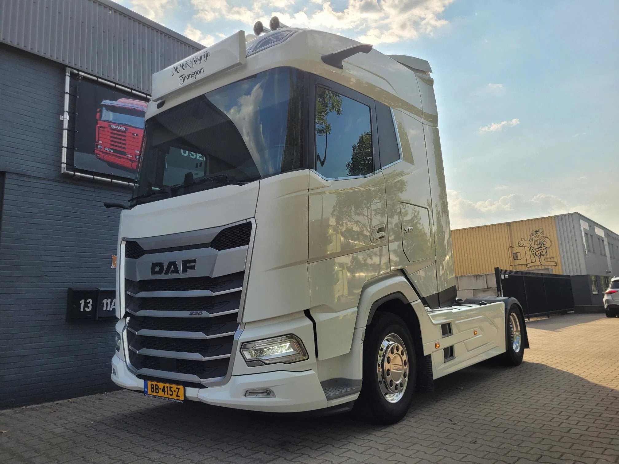 DAF XG 530 4x2 steel /air pto prep (bj 2022), Auto's, Automaat, Achterwielaandrijving, Euro 6, Wit
