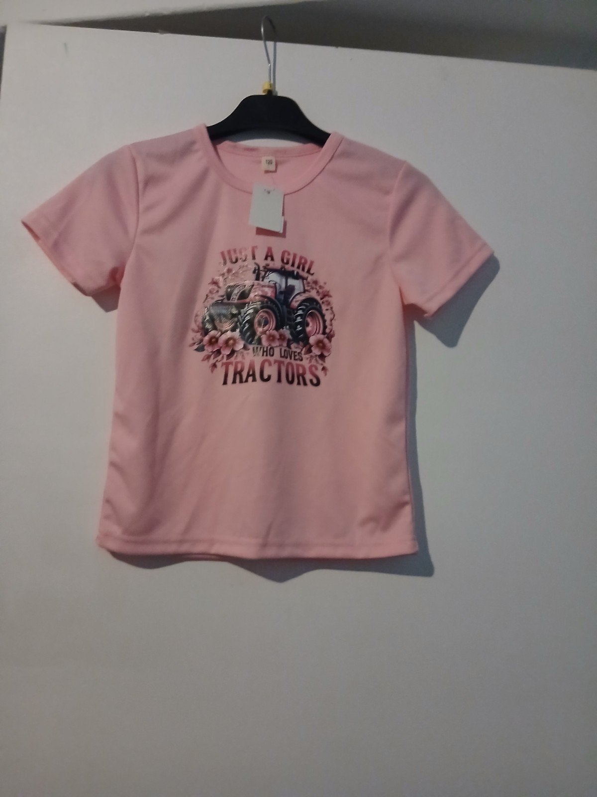 nieuw meisjes shirt maat 110/116 roos met een trekker, Ophalen of Verzenden, Nieuw, Meisje, Shirt of Longsleeve