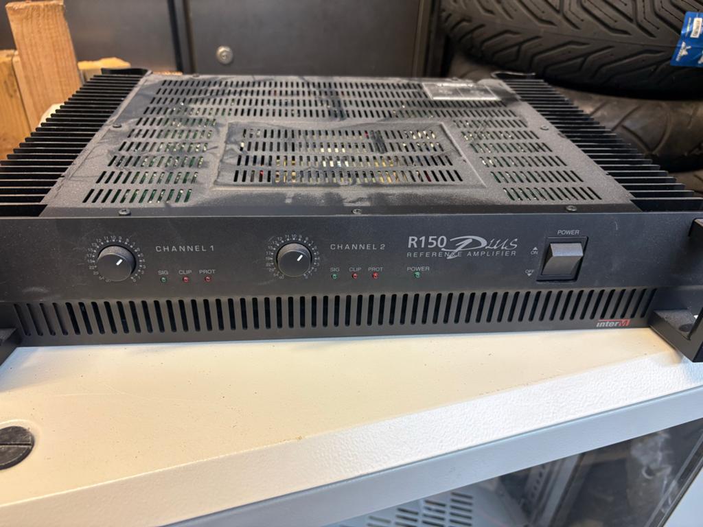 Inter-M R150 Referentie Versterker - 2 Kanalen, Overige merken, Gebruikt, Ophalen of Verzenden, 120 watt of meer