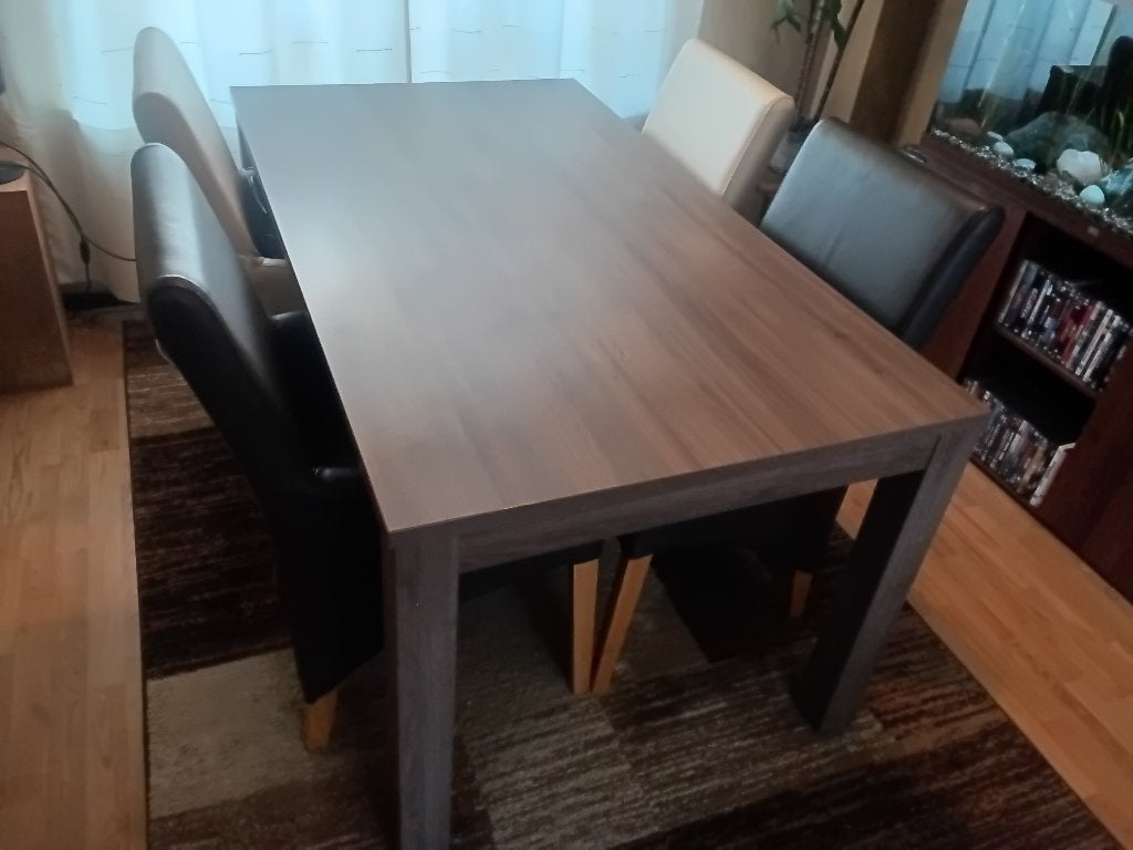 Eettafel 160x90, Ophalen, 150 tot 200 cm, Zo goed als nieuw, 150 tot 200 cm
