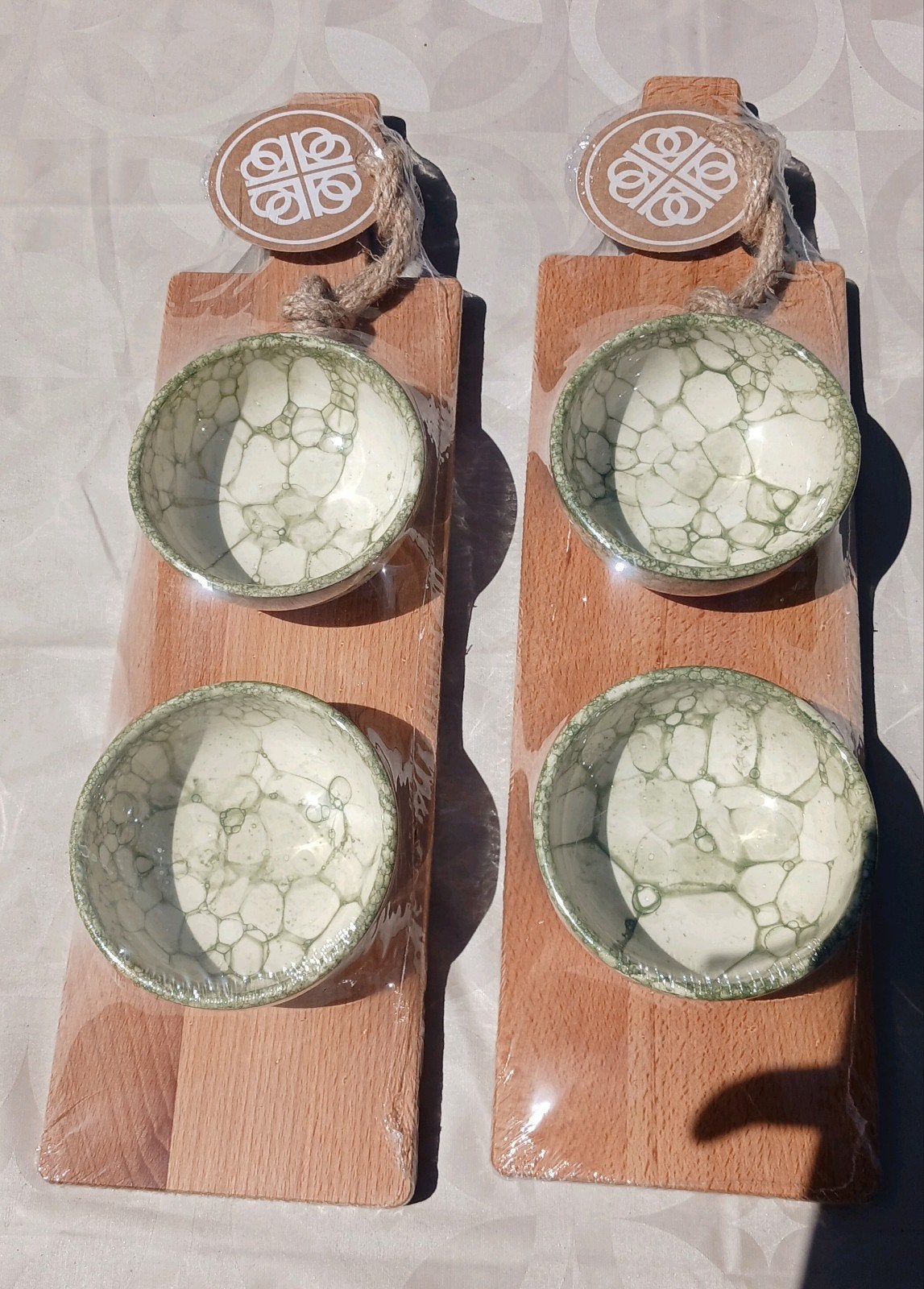 Tapas schaaltjes op zijplank - Nieuw, Overige typen, Hout, Nieuw, Ophalen of Verzenden