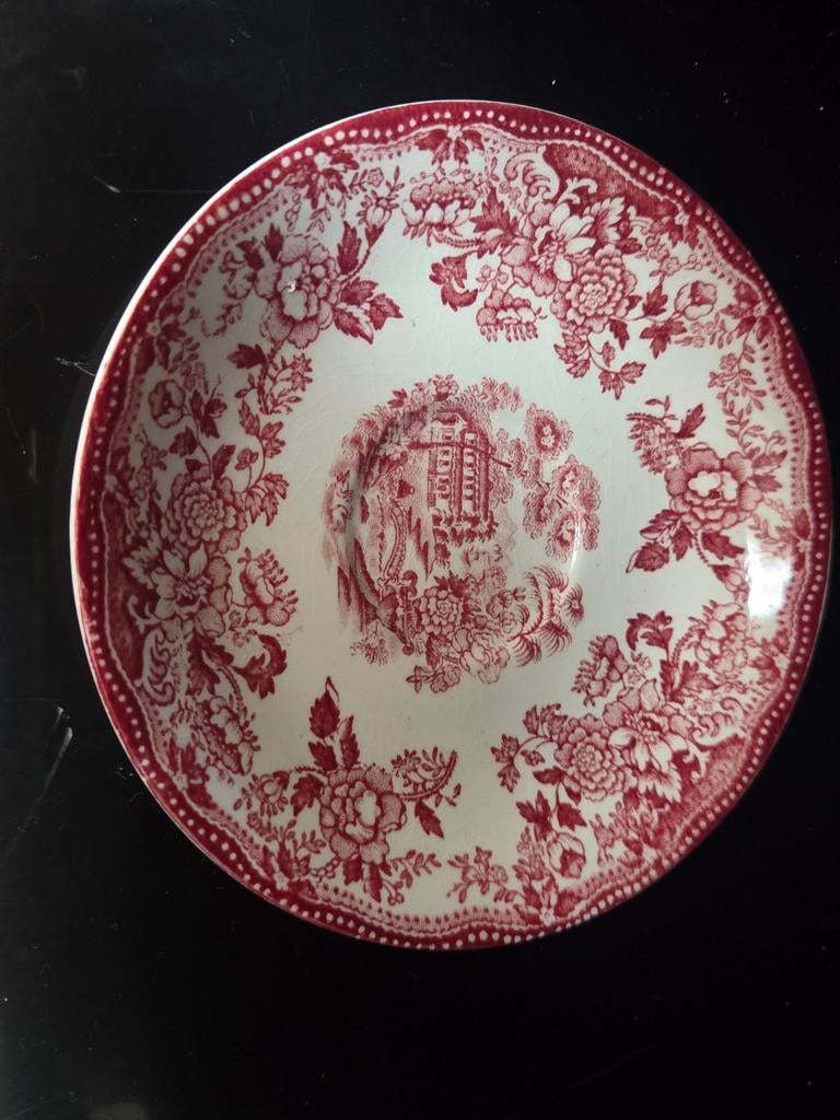 Schoteltje Alfred Meakin Tonquin rood, Ophalen of Verzenden