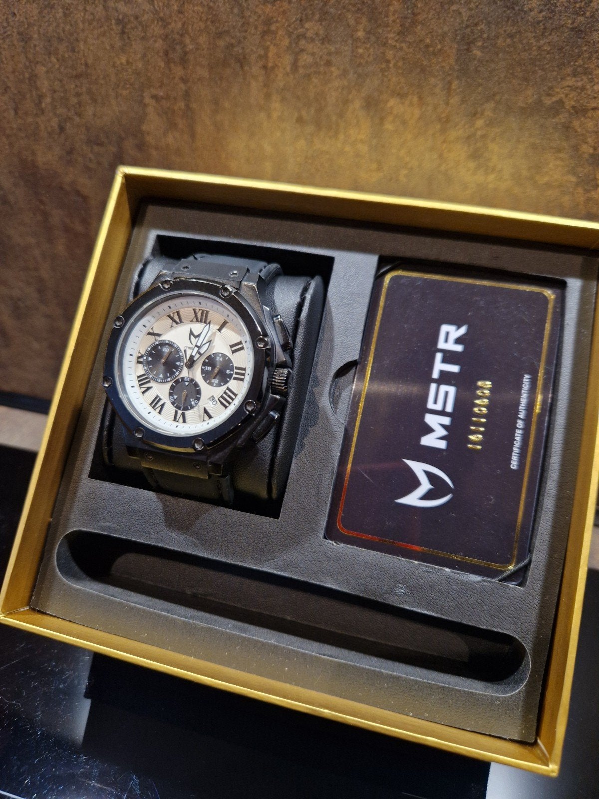 MSTR Ambassador Limited Edition Horloge Zwart/Wit, Overige merken, Staal, Polshorloge, Overige materialen