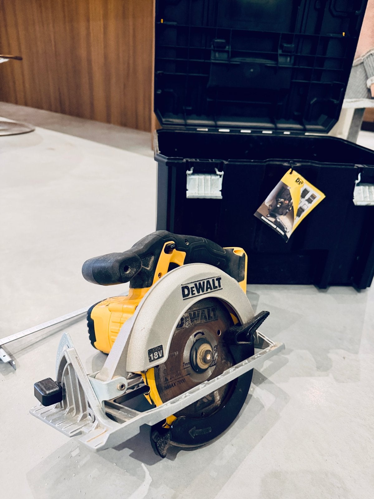DeWalt DCS391 Cirkelzaag 18V Li-Ion in TSTAK koffer, Ophalen, Gebruikt, Cirkelzaag, 600 tot 1200 watt