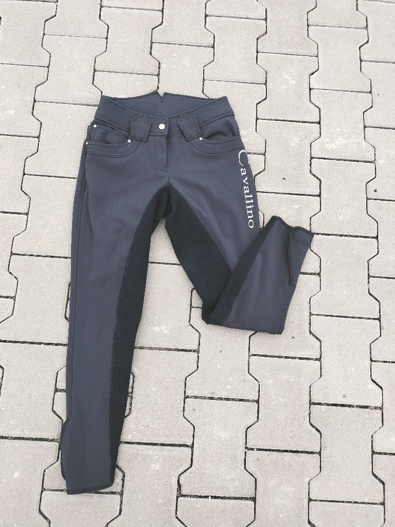 Cavallino Marino luxe rijbroek donkergrijs/zwart - maat 38, Na, Dressuur, Na, Overige merken