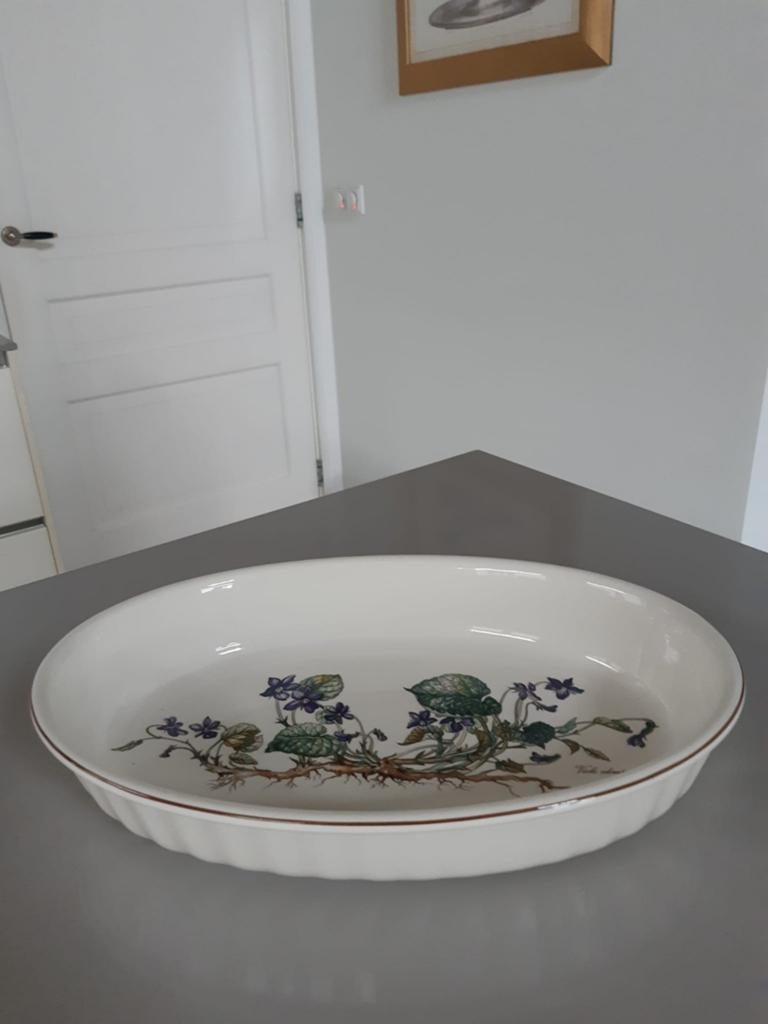 Grote Ovale Ovenschaal 24,5 x 37cm Villeroy & Boch Botanica, Huis en Inrichting, Ophalen of Verzenden, Overige stijlen, Porselein