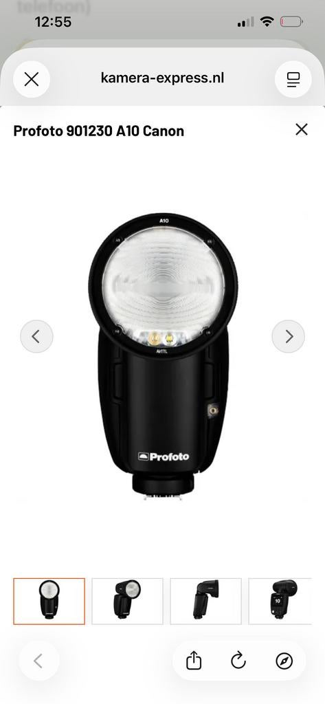 OPZOEK! Profoto A10 flitser, Ophalen of Verzenden, Zo goed als nieuw, Canon