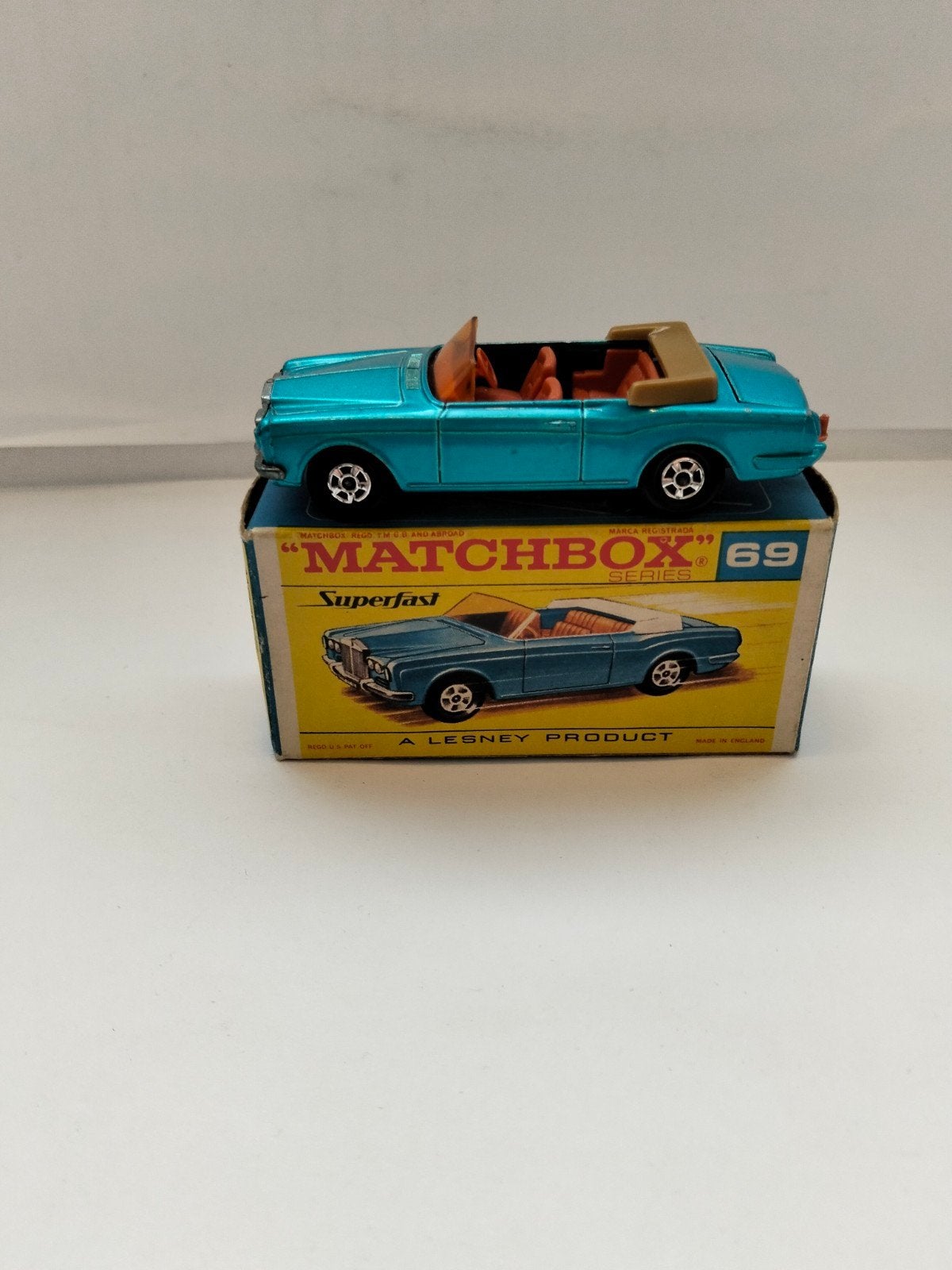 matchbox SUPERFAST nr69 Rolls Royce & F-box, Verzenden