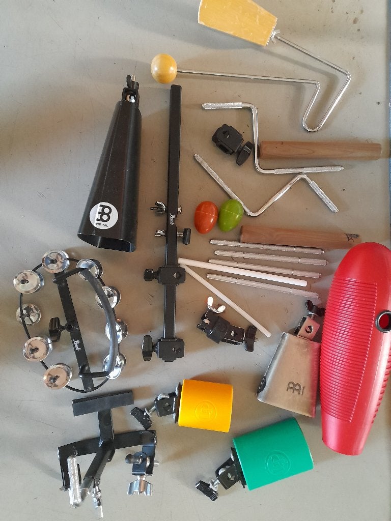 Complete set allerhande percussie en meer, Muziek en Instrumenten, Ophalen of Verzenden, Zo goed als nieuw, Overige soorten