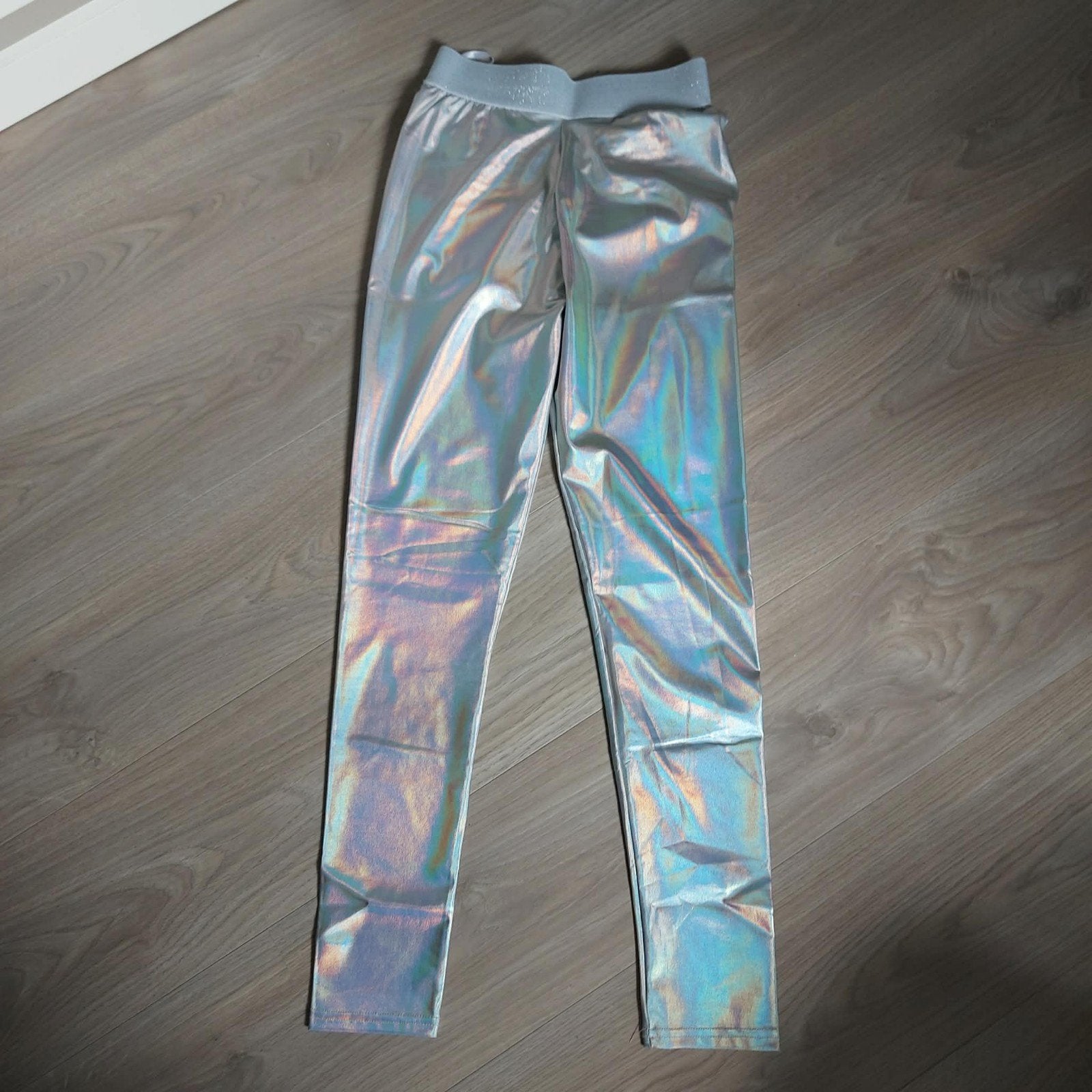 Shein Holografische Legging Maat M nieuw, Legging, Nieuw, Maat 40/42 (M), Ophalen of Verzenden
