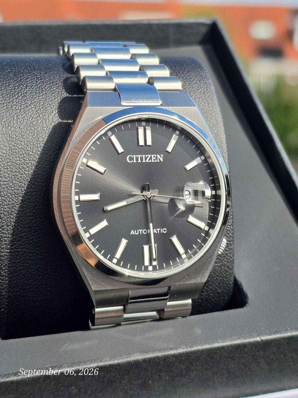 Citizen Tsuyosa NJ0150-81E Black Automatic 40mm New, Verzenden, Zwart, Citizen, Nieuw
