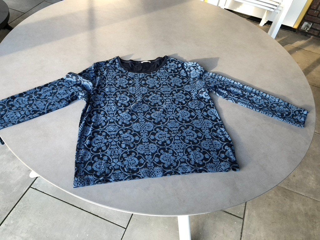 Blauw Mey Night shirt, maat 38, Kleding | Dames, Pyjama's, Mey, Verzenden, Zo goed als nieuw, Maat 38/40 (M)