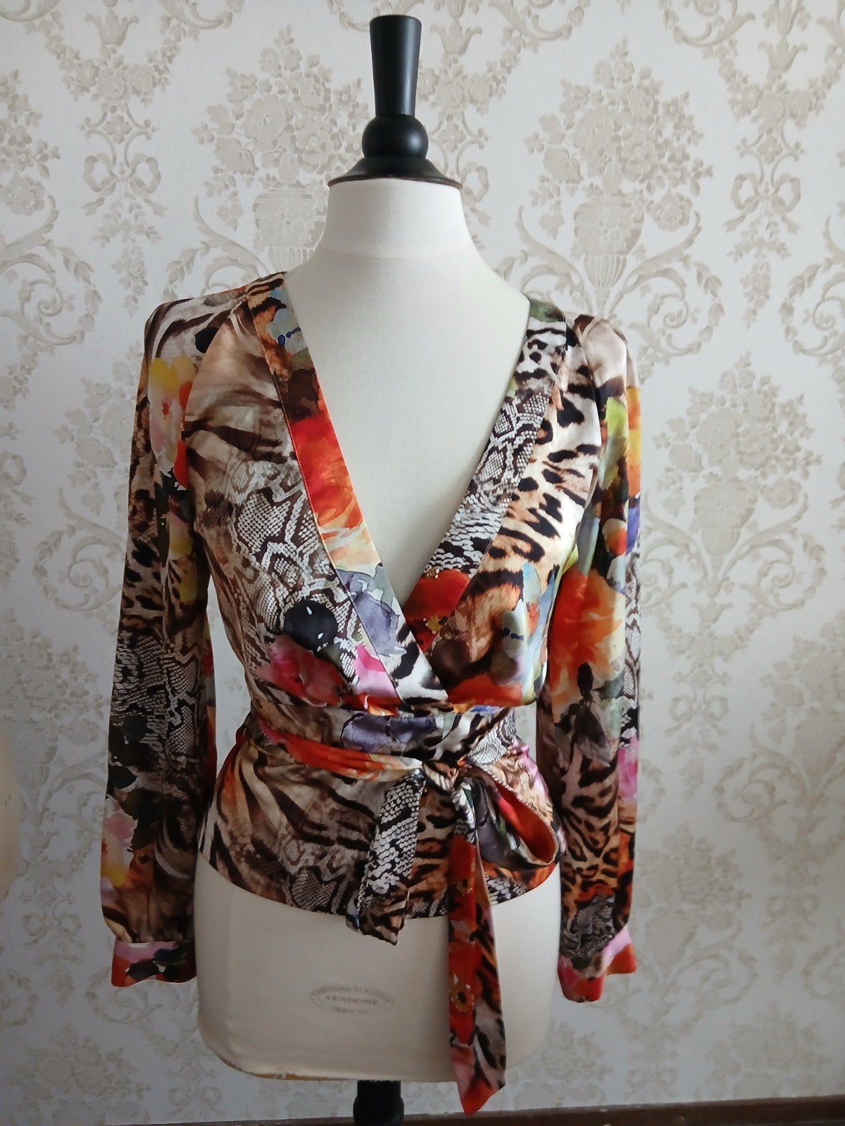 Marciano by Guess Blouse met dierenprint en bloemen, Meerkleurig, Maat 42/44 (L), Marciano by Guess, Ophalen of Verzenden