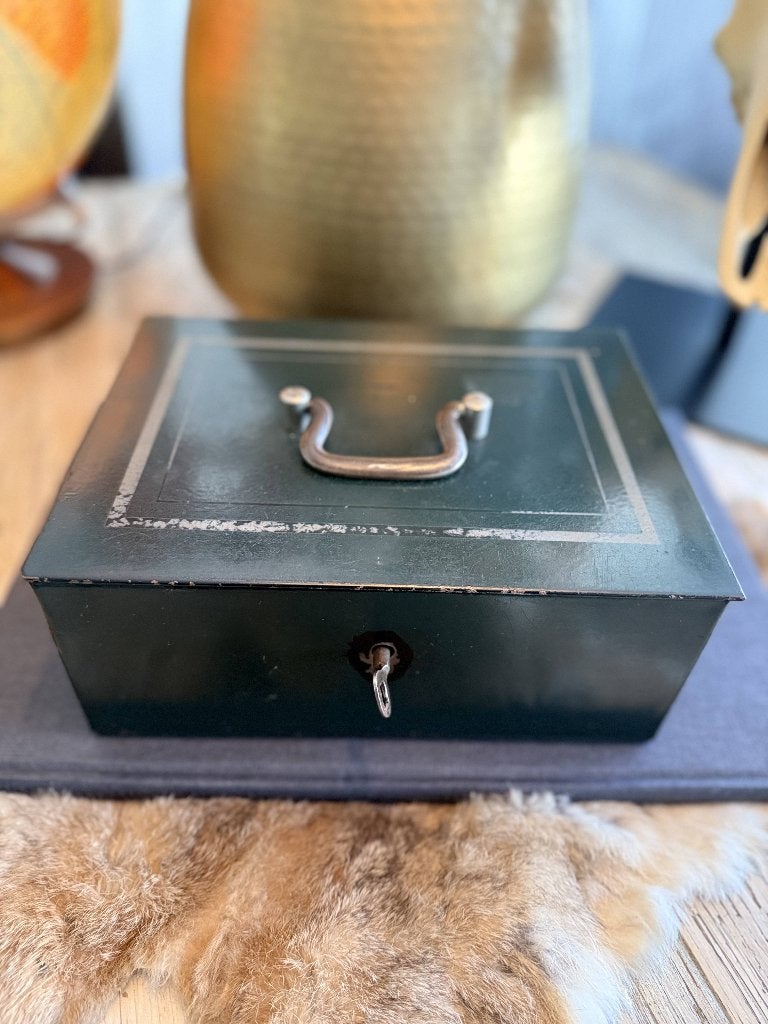 Beaumont vintage Jaren '20 Geldkistje / Kluisje met Sleutel, Ophalen