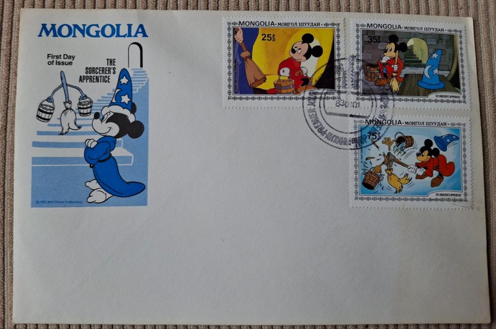 FDC Walt Disney zonder adres, Verzenden, Nederland