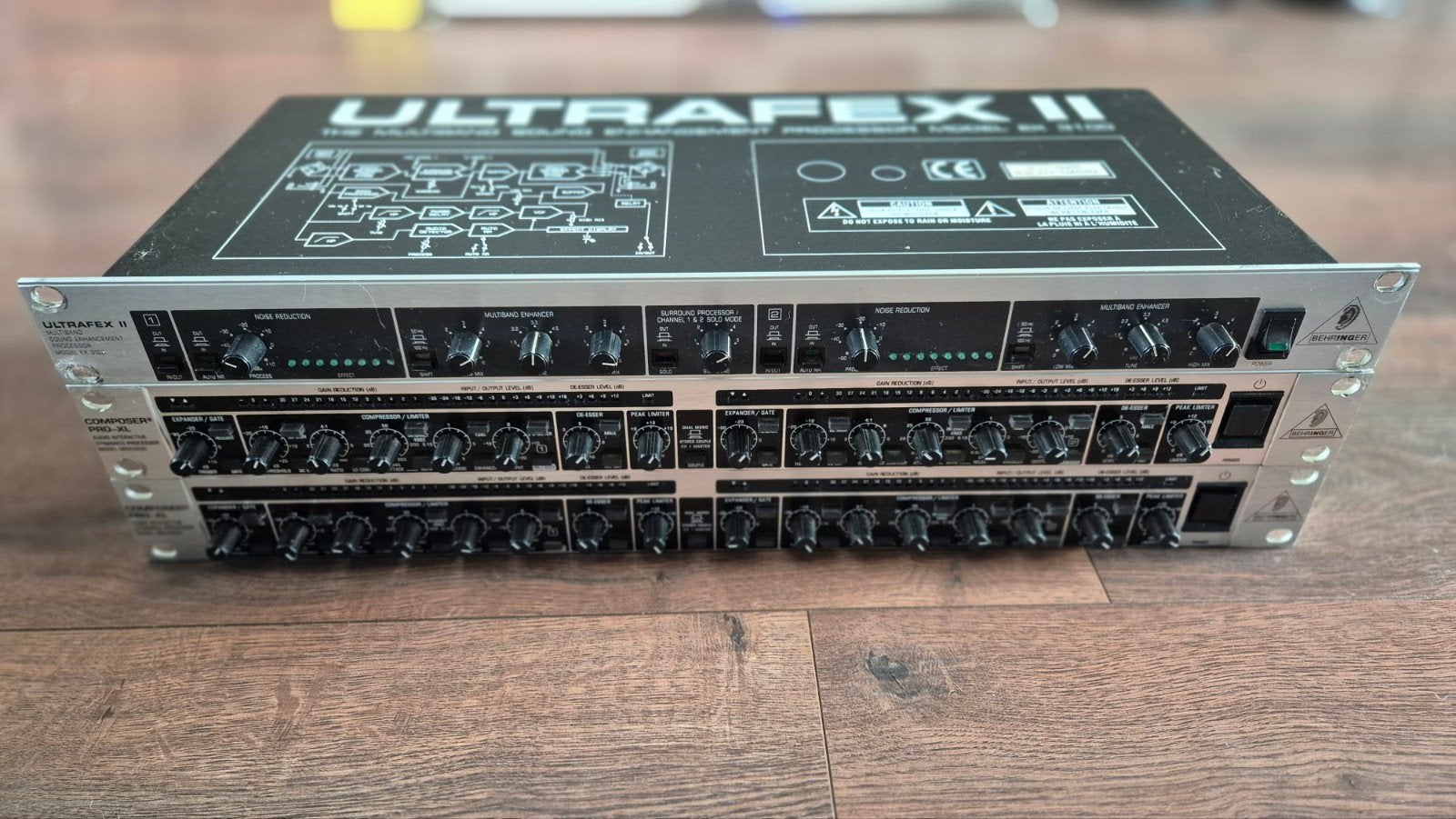 Behringer compressor MDX2600 (2x) en Enhancer EX3100, Ophalen of Verzenden, Gebruikt