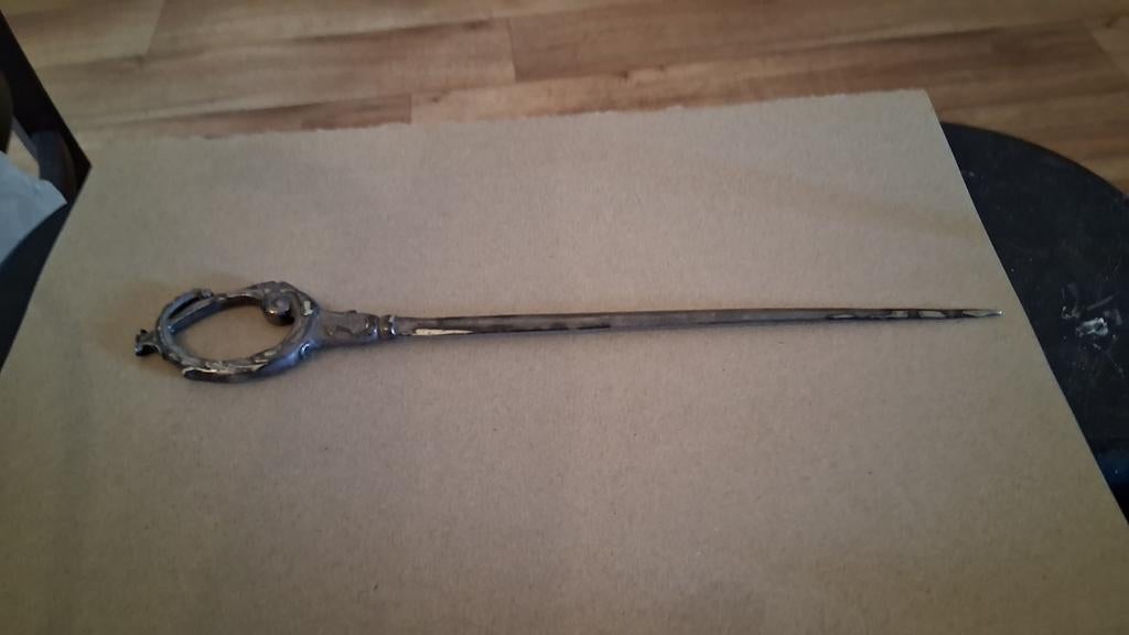 Antieke Art Deco Brievenopener Zilver 800, Verzenden