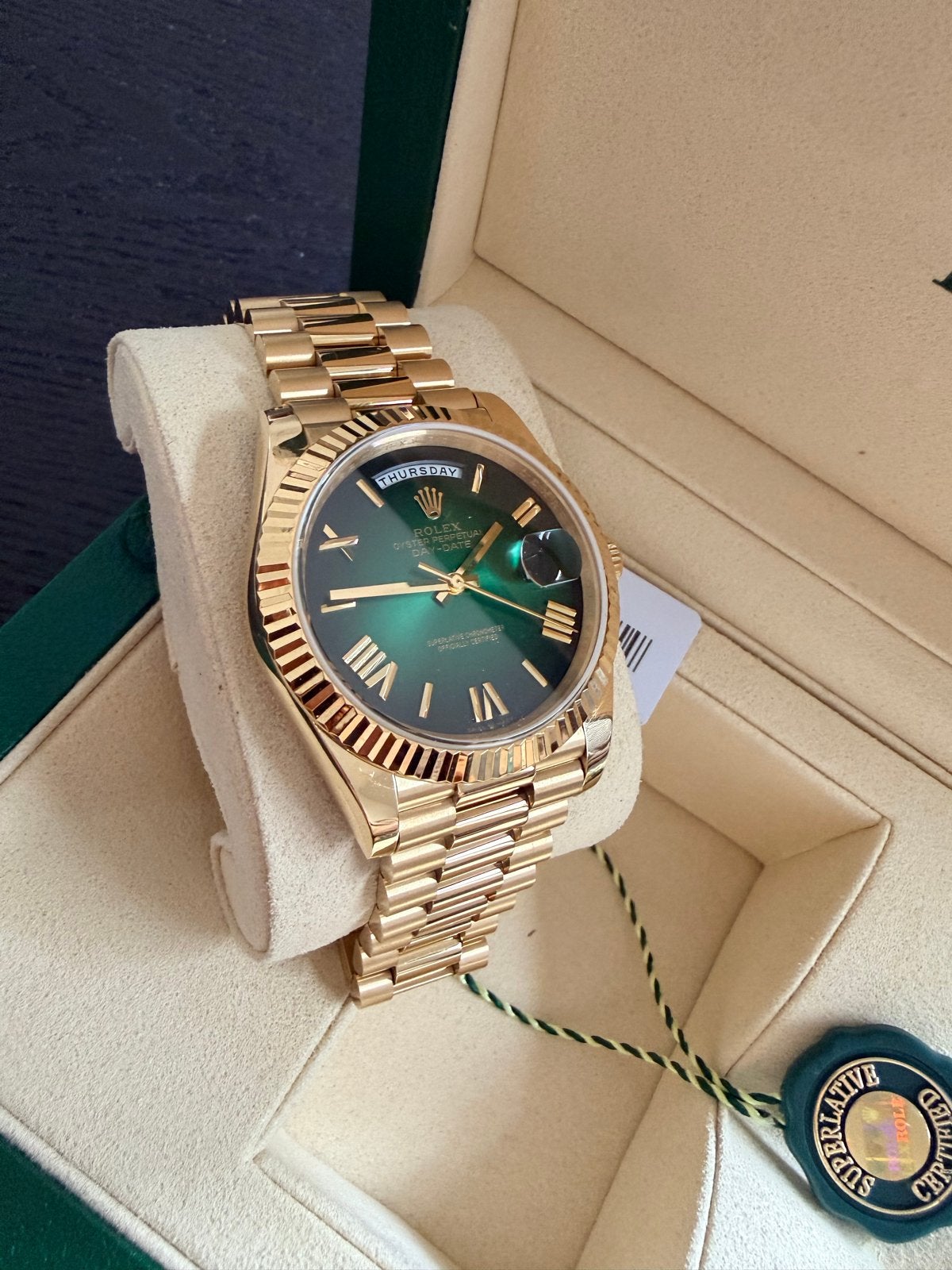 Rolex Day-Date, Rolex, Polshorloge, Ophalen of Verzenden, Zo goed als nieuw