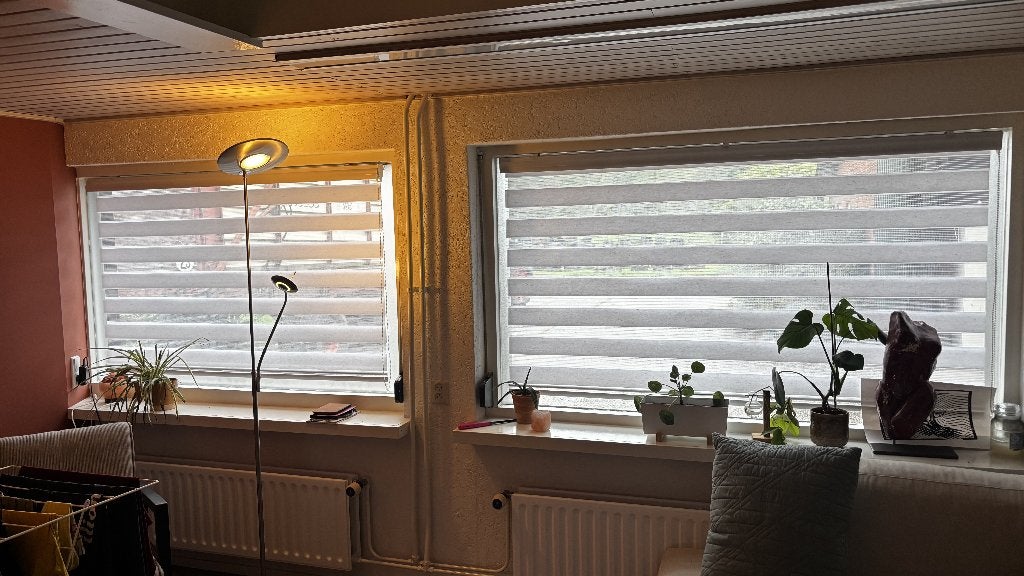 Duo rolgordijnen, Ophalen, Zo goed als nieuw, Beige, Duo rolgordijn