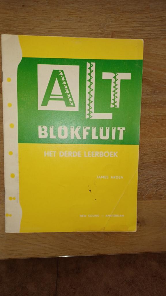 Alt blokfluit - het derde leerboek - James Arden, Ophalen of Verzenden, Zo goed als nieuw, Les of Cursus, Blokfluit