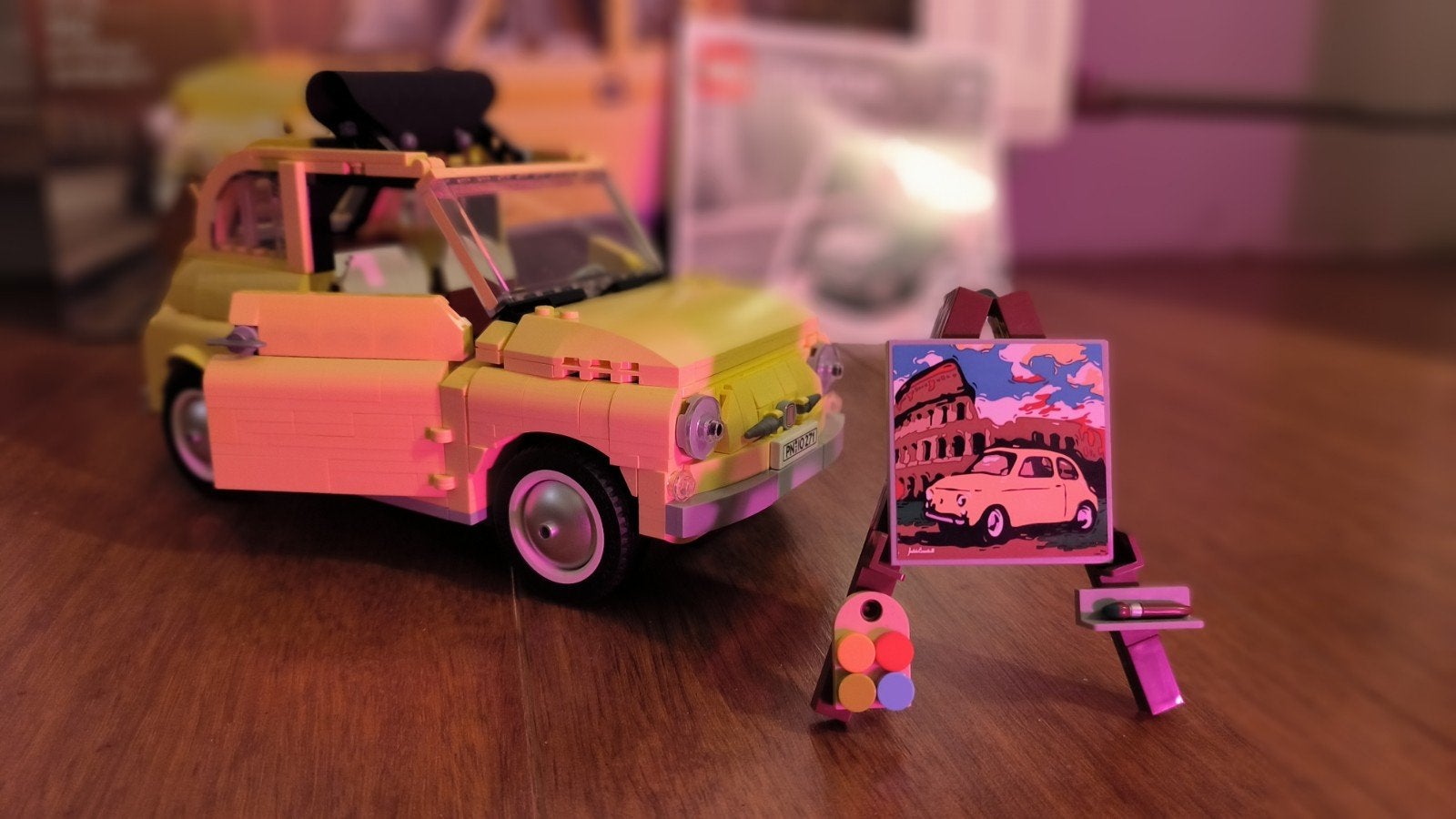 Lego Creator Expert 10271 Fiat 500 - Gele Klassieker, Inclusief instructies, Lego, Ophalen of Verzenden, Zo goed als nieuw