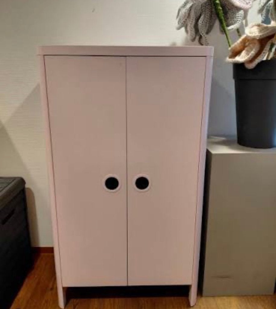 Roze kledingkast voor kinderen BUSUGNE, Ophalen, Kast, 105 cm of meer, Zo goed als nieuw