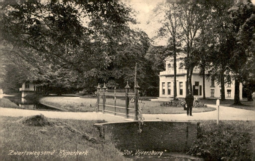 Zwartewegsend Rijperkerk Slot Vijversburg, Verzenden, Voor 1920, Ongelopen, Friesland