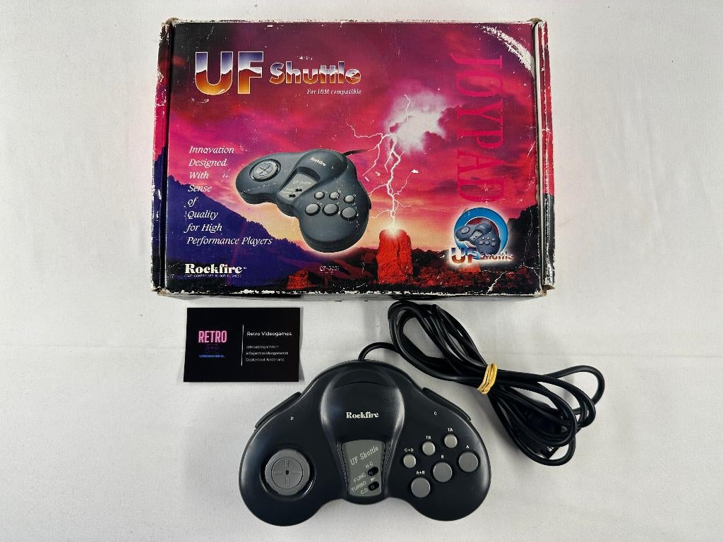 UF Shuttle Rockfire PC Gamepad in doos, Computers en Software, Gebruikt, Onbekend, Ophalen of Verzenden, Onbekend