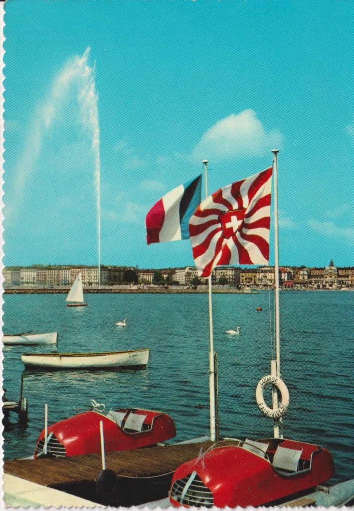 Zwitserland, Geneve , Meer van Geneve, Ophalen of Verzenden, 1960 tot 1980, Ongelopen, Overig Europa