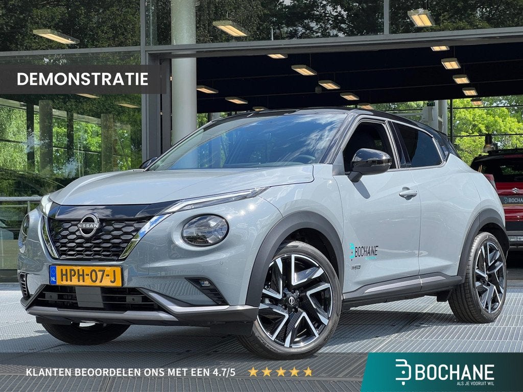 Nissan Juke 1.6 Hybrid N-Design 143PK | DEMO, Auto's, Nissan, Stof, Bedrijf, Hybride Elektrisch/Benzine, SUV of Terreinwagen