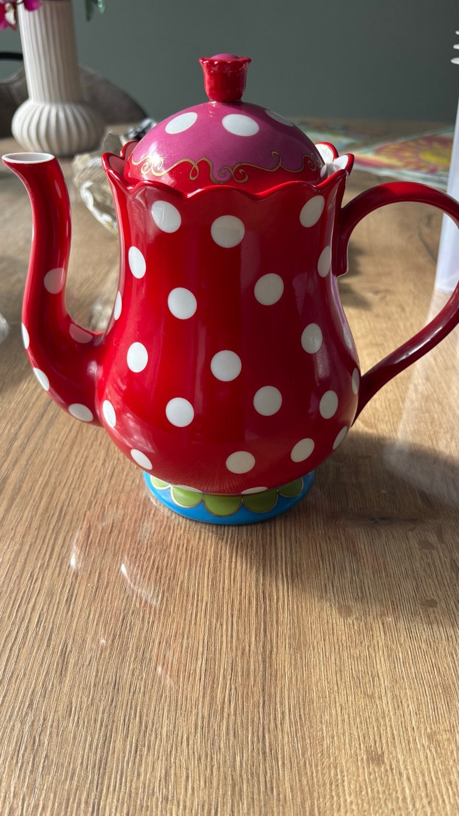 Olily theepot - Perfecte staat, leuk cadeau!, Theepot/fluitketel, Ophalen of Verzenden, Zo goed als nieuw, Steen/keramiek